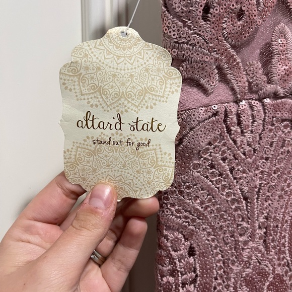 NWT Altar’d State Sequin Dress - Picture 2 of 5